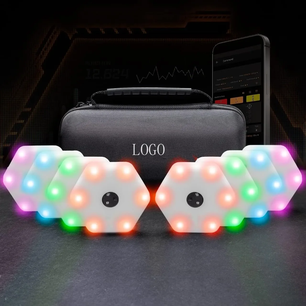 

ReactionX Rlt Agile Reaction Light Induction Basketball Football Badminton Tennis Boxing Training Equipment 6 Lights+app
