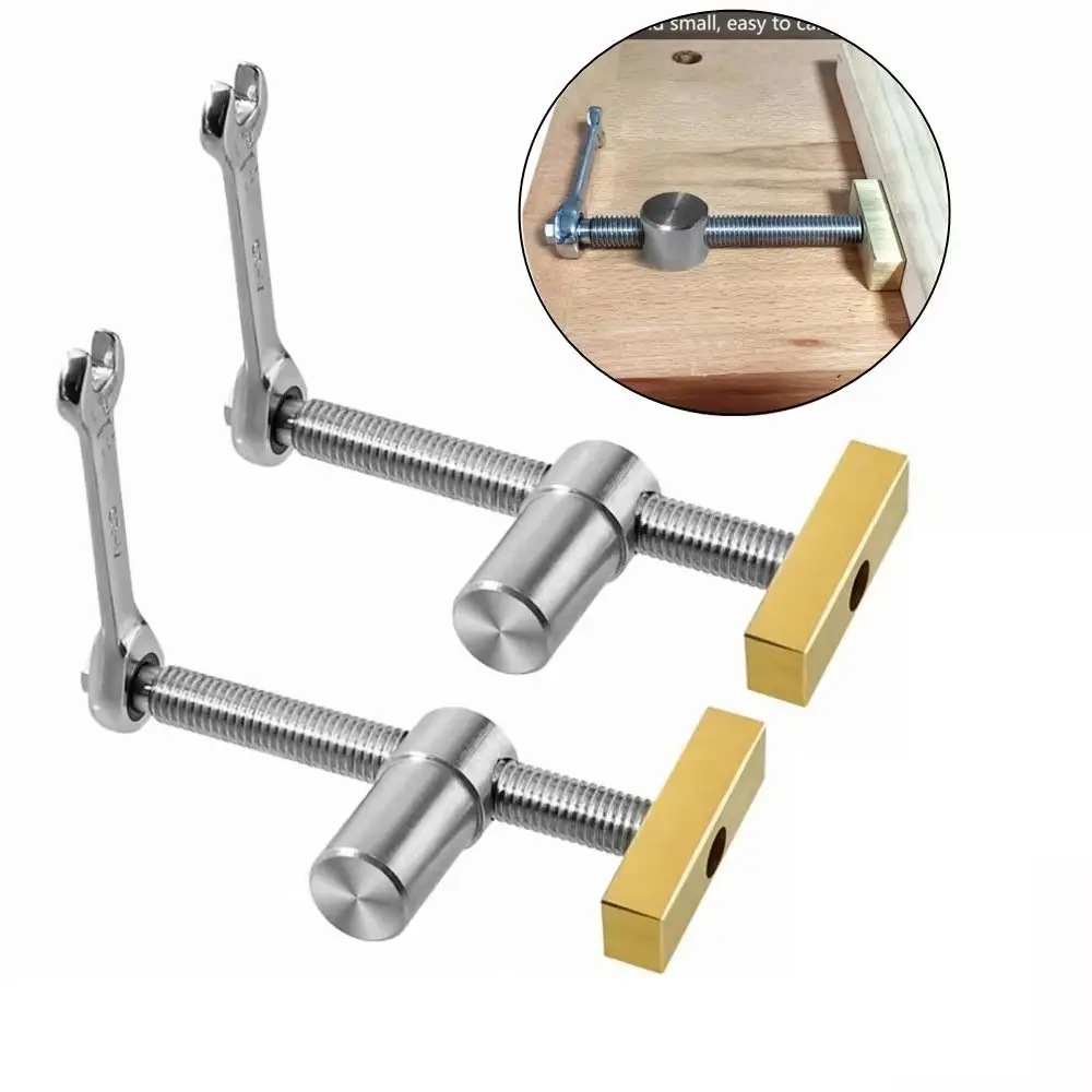 Brass Material Woodworking Bench Dog Adjustable Quick Fixture Brake Inserts Clamping Too Durable Brass Fixture Vise