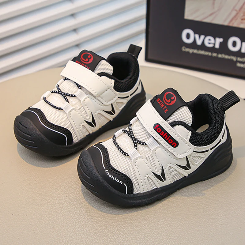 

Autumn Sport Shoes For Children PU Leather Trend Fashion Boy's Girl's Sneakers Ergonomics Toddler Shoes Kid's Running Shoes