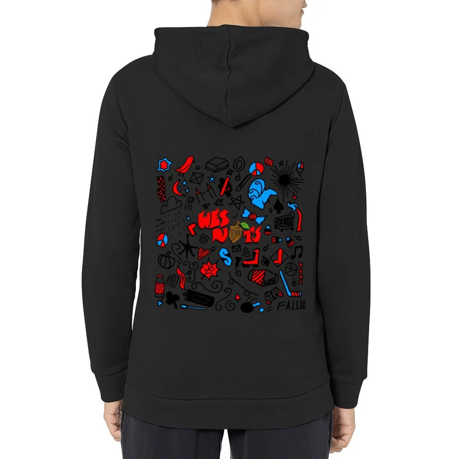 

Wes Nuts Doodle [colorful] Hoodie korean autumn clothes anime clothing men's autumn clothes hooded shirt new in hoodies