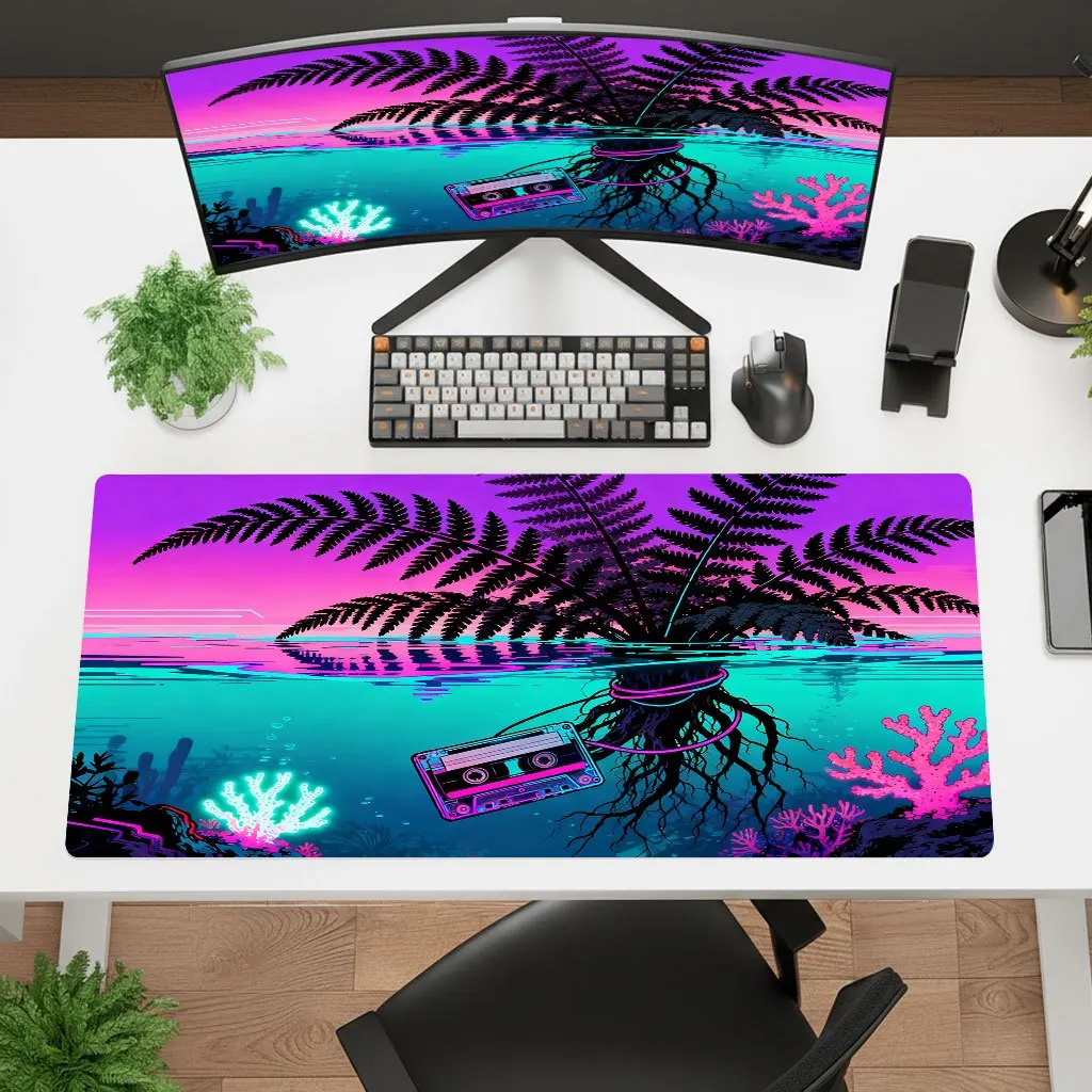 Brand Iron Art Floating CD Tree Desk Mat HD Print Multi Size Thick Rubber Non Slip Mouse Pad for Gaming Office Laptop Desktop De