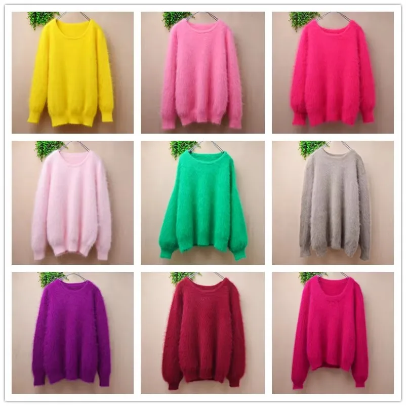 

Женская осенне-зимняя одежда, модная овечья плюшевая норковая кашемировая вязаная нижнее белье без рукавов с круглым вырезом, свитер, джемпер, топы