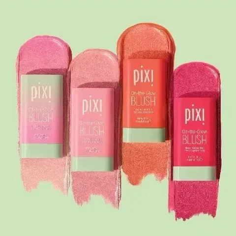 Pixi-brocha de maquillaje, colorete en barra, mejillas, cara, colorete, crema duradera, alta Color, resistente al agua, brochas de maquillaje, brocha para base