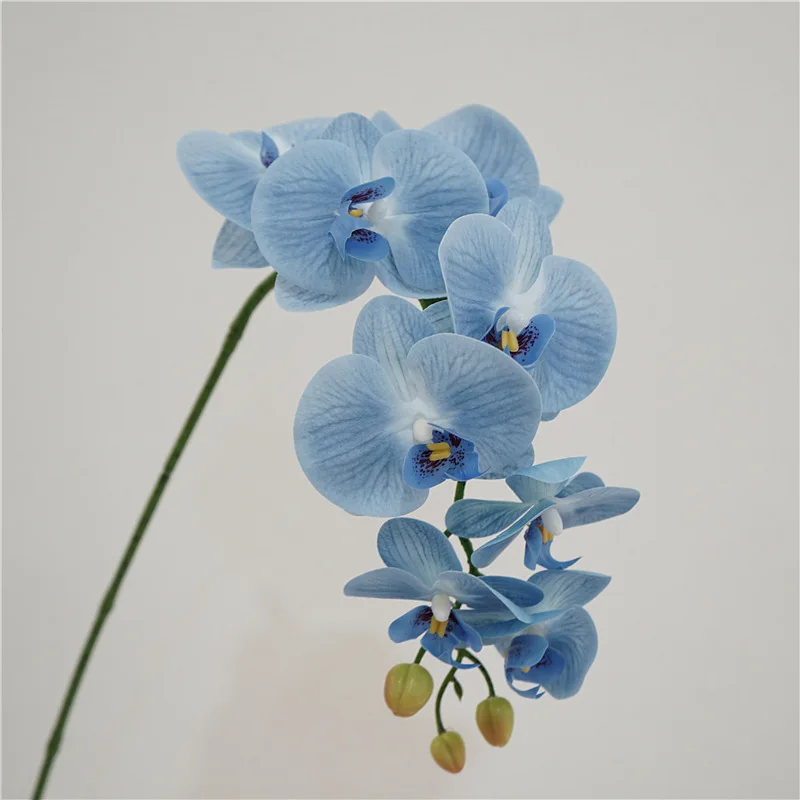 

High-end Artificial Feel Phalaenopsis Real Touch Flowers Home Room Decor Wedding Flower Arrangement Landscaping Fake Flowers