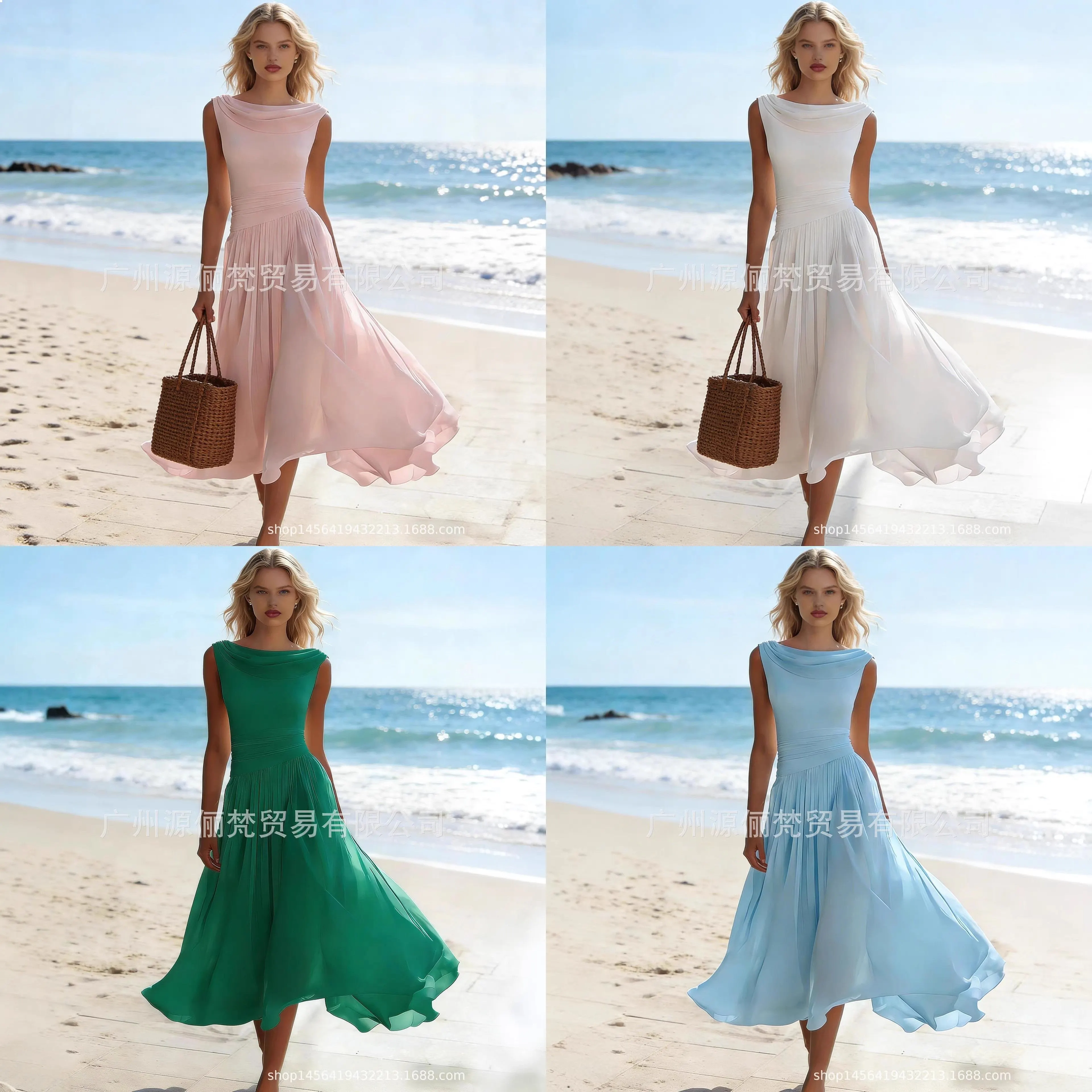 

Elegant Chiffon Dress for Party Vacation Flowy Dresses Spring Summer Matching Set Jumpsuit Playsuit
