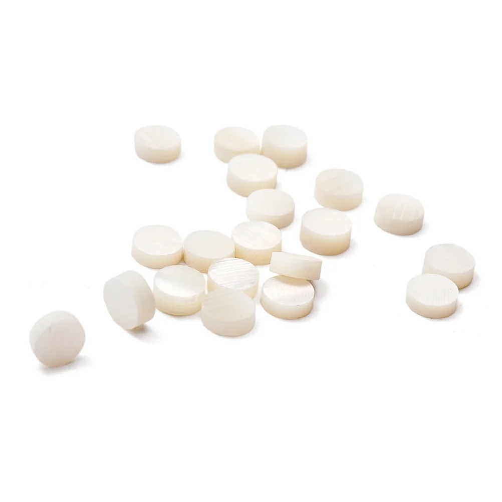 

10 pcs White Abalone Guitar Fretboard Dots 6.3Mm Inlays For Guitar Ukulele Bass Banjo Mandolin Decoration Instrument Accessories