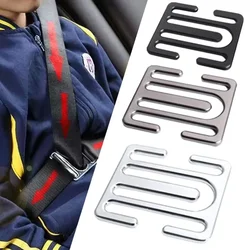 Clips de fijación de cinturón de seguridad para niños, retenedor de cinturón de seguridad para el cuello, antiestrangular, hebilla de protección de hombro, ajustador de cinturón de seguridad para coche