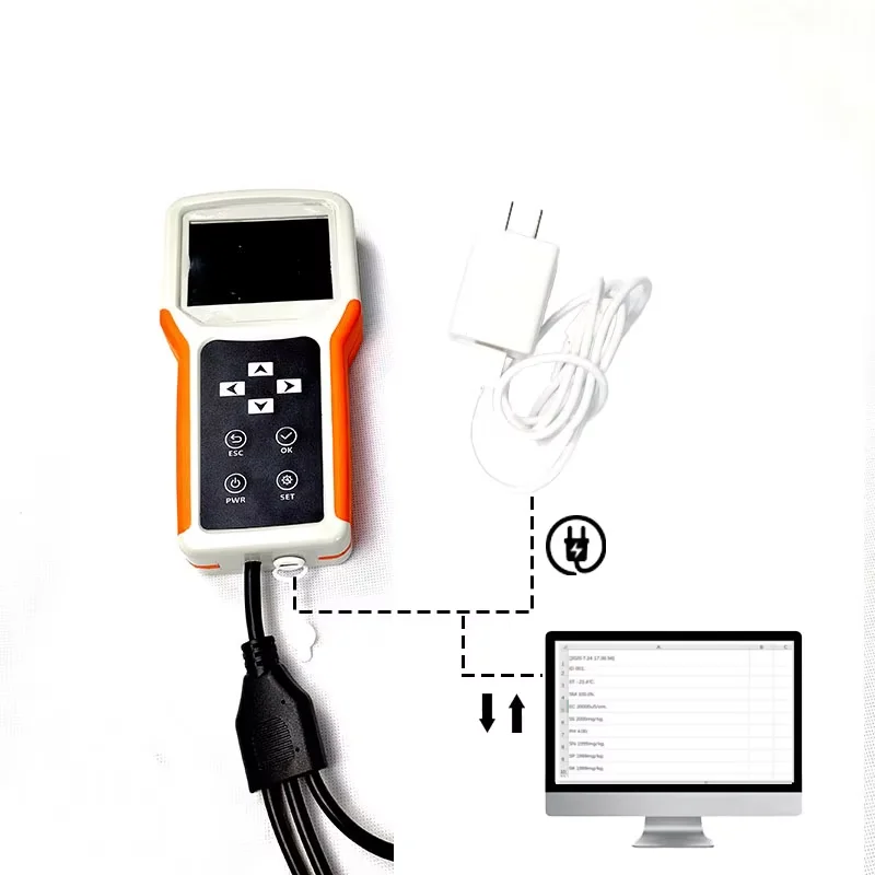 Hot Sale HANDHELD 7 IN 1 SOIL SENSOR NPK HUMIDITY TEMPERATURE EC SALINITY PH HAND SOIL METER