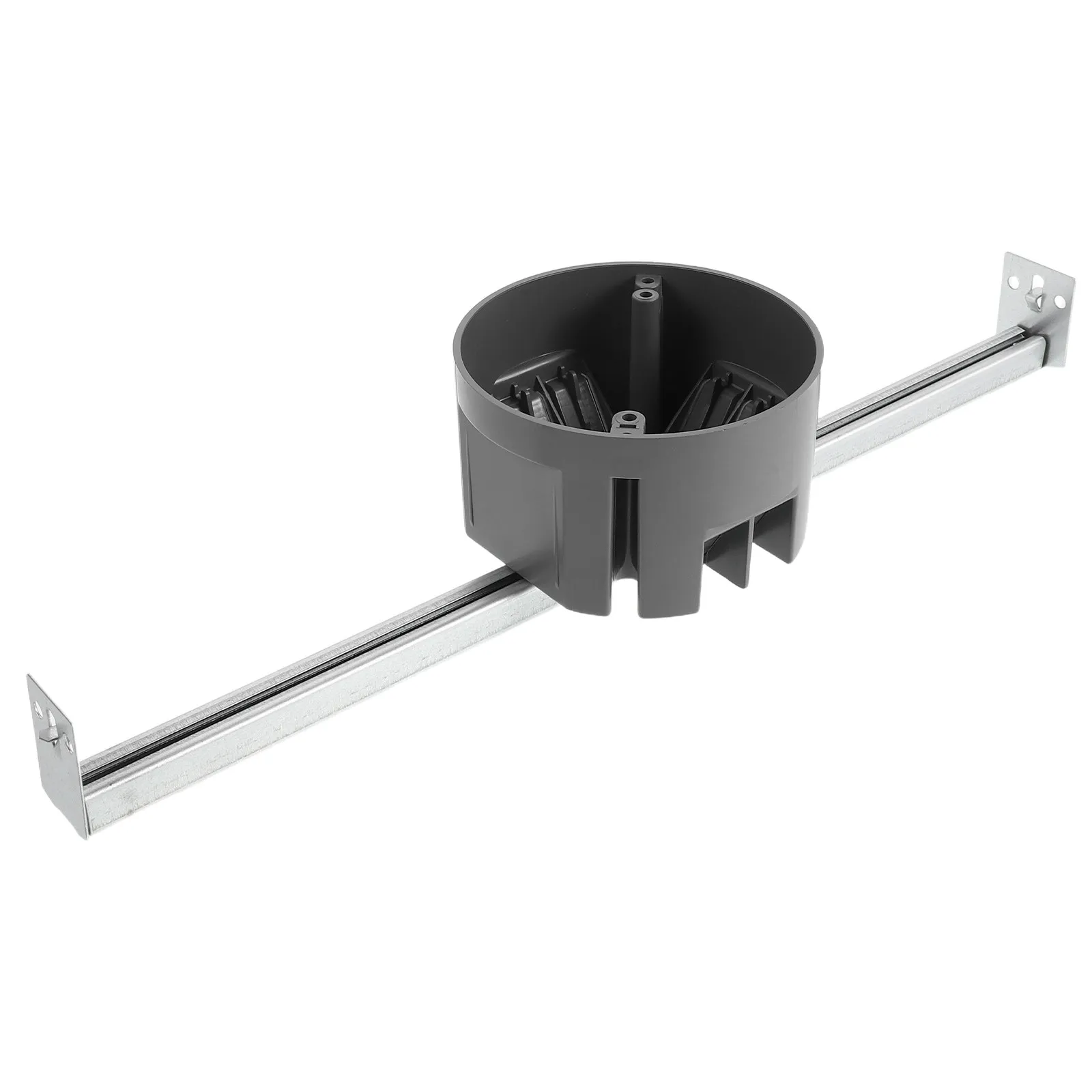 Ceiling Electrical Box 4 Inch Round Adjustable Length Bar 14 to 24 Inch Ceiling Fan Bracket Retrofit Mount Heavy Duty Outlet Box