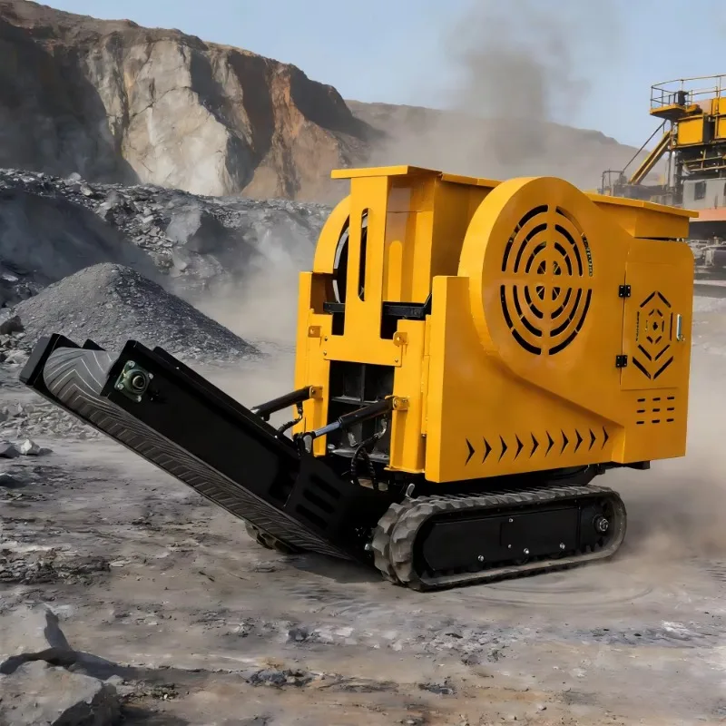 Small Crawler Mobile Crusher High Capacity Tracked Stone Crushing Machine Portable Rock Crusher Plant For Hard Rock Crushing