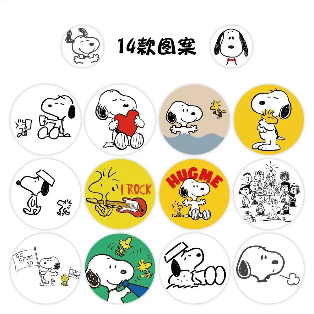 500 Stück Snoopy Cartoon Rollaufkleber, wasserfest, für Graffiti, Scrapbooking, Notizbuch, Handy, niedliche Dekoration, Aufkleber, Spielzeug – Detail 3