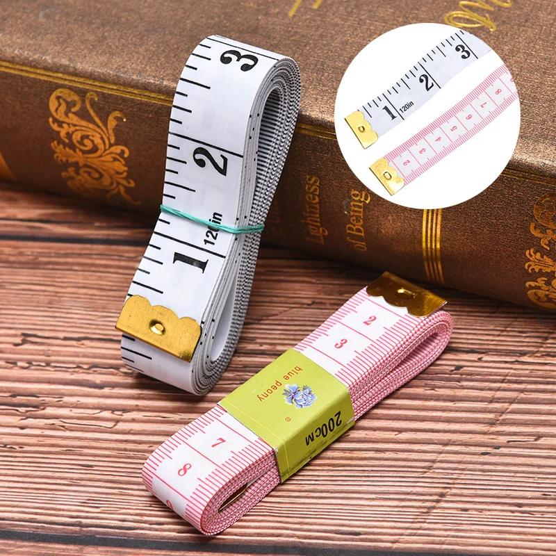 Home 2M/3M Durable Soft Sewing Tailor Tape Body Measuring Dressmaking Ruler Centimeter Tailor's Ruler Measuring Ruler