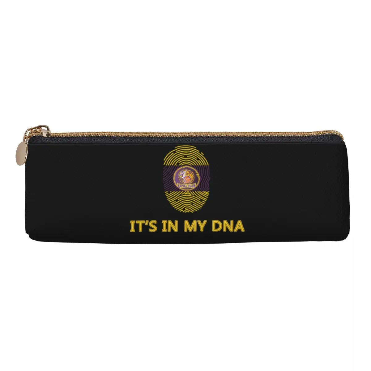 Israel Hapoel Holon Bc Leather Pencil Case College Teen Zipper Pencil Case Retro Big Triangle Pencil Case