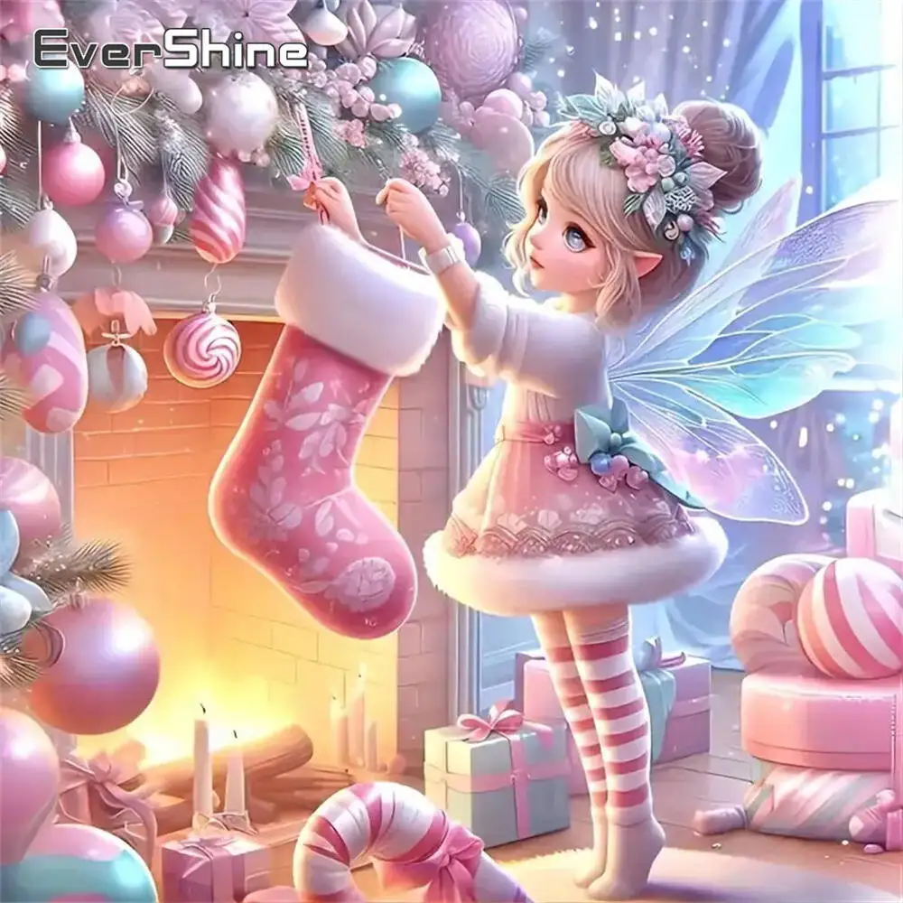 Evershine Diamant-Gemälde, Gänseblümchen, bunt, Acryl, Bastelbedarf, Diamant-Mosaik, DIY-Stickerei, Kindergeschenk