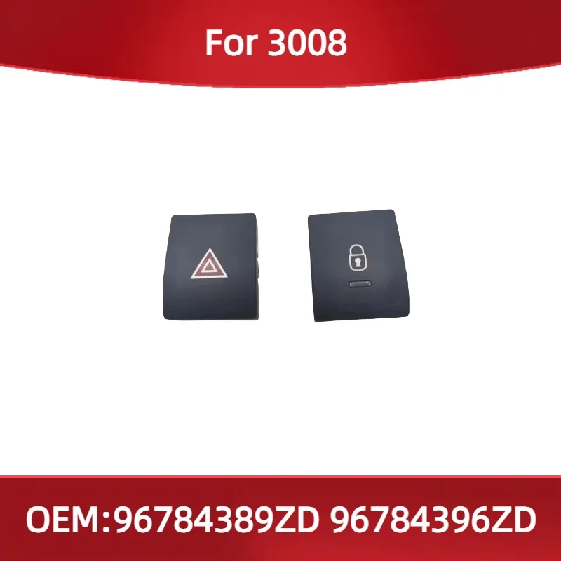

96784389ZD 96784396ZD для Peugeot 3008, аварийный выключатель, централизованный замок, переключатель предупреждения, кнопка