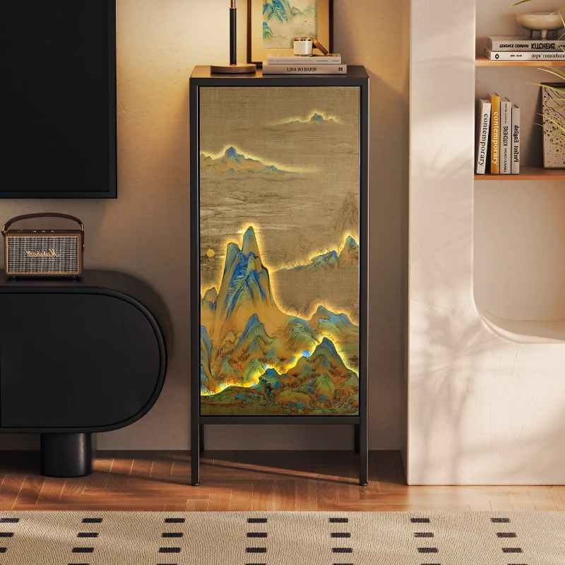 

cabinet, bedroom iron cabinet, high-end living room locker, corner utility cabinet, large-capacity storage cabinet