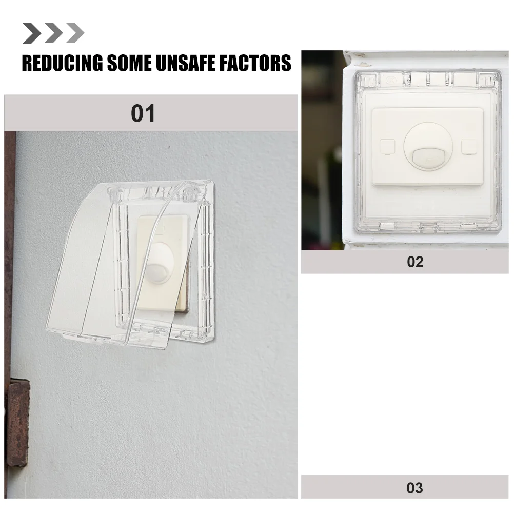 2 Stuks Deurbel Regenhoes Buitenshuis Beschermer Buiten Beschermend Regendicht Voor Doorzichtig Plastic