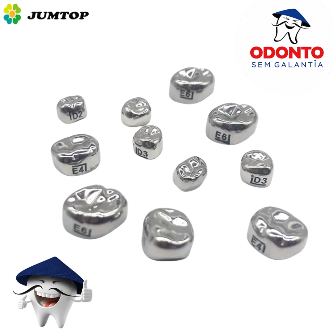 Odonto sem Galantia 48Pcs/Box Dental Kid Crowns Preformed Metal Crown Stainless Steel