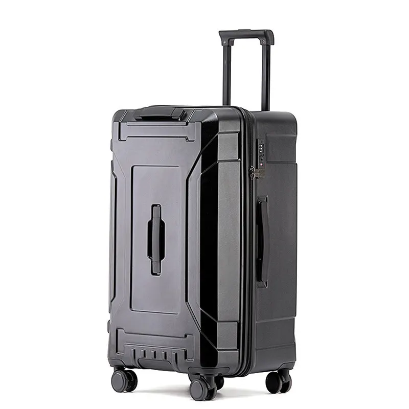 Grande Capacidade Senha Bagagem Carry-On Freio Amortecimento Pull Rod Trolley, Mala Esportiva, Engrossado Bagagem de Viagem, Japão