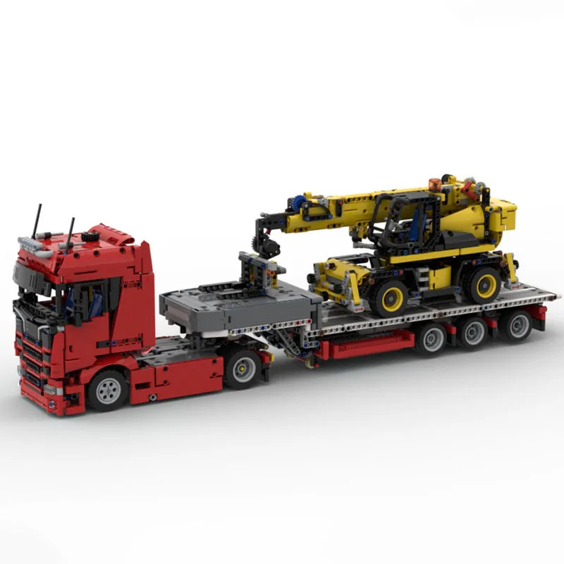 2562pcs MOC Technical Scanias Truck Trailer JCB Telehandler Model Building Blocks Construction Christmas Gift Toy Idea Brick