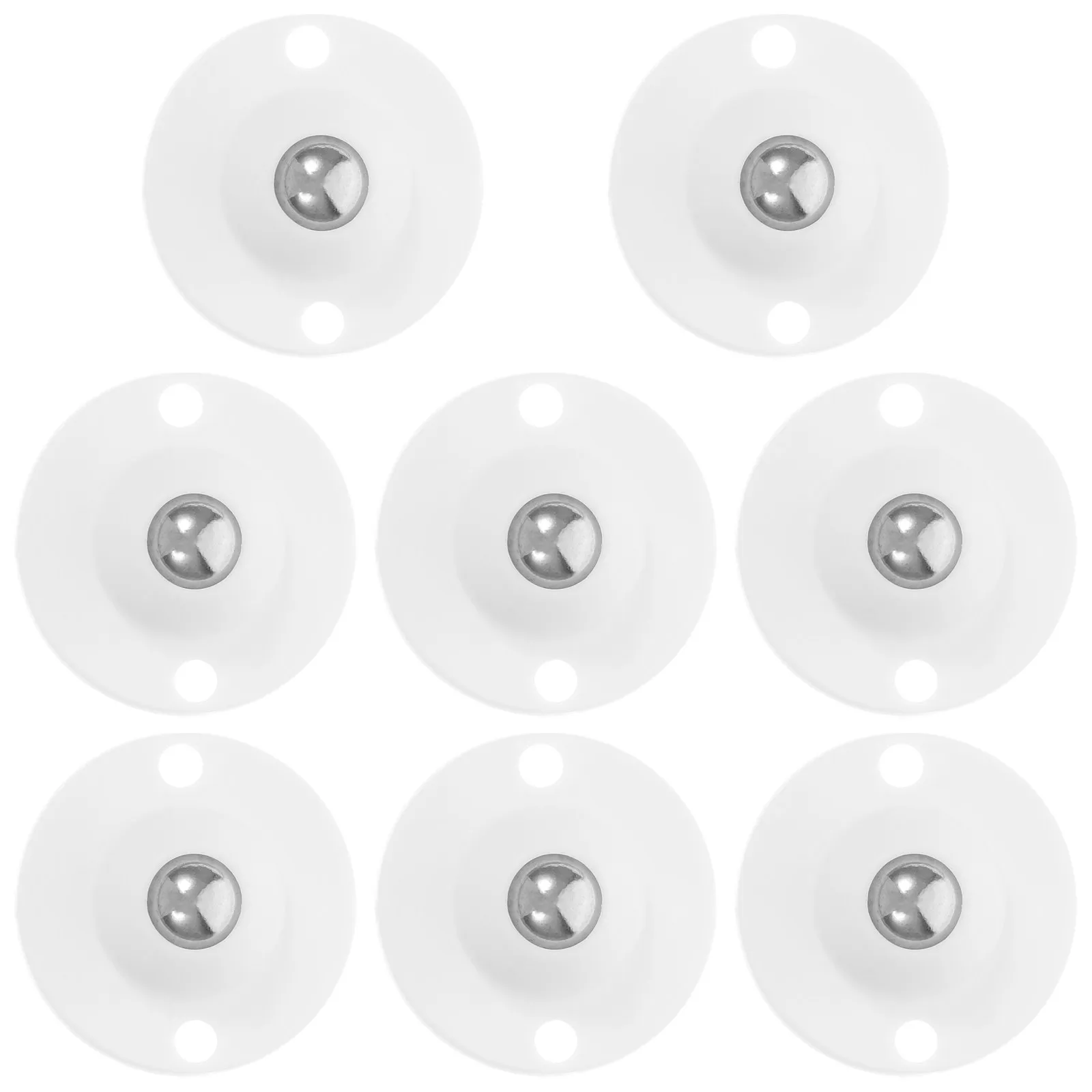 8Pcs Storage Box Caster Wheels Adhesive Paste Pulley Wheels for Cabinets Trash Can Furniture Adhesive Paste Pulleys
