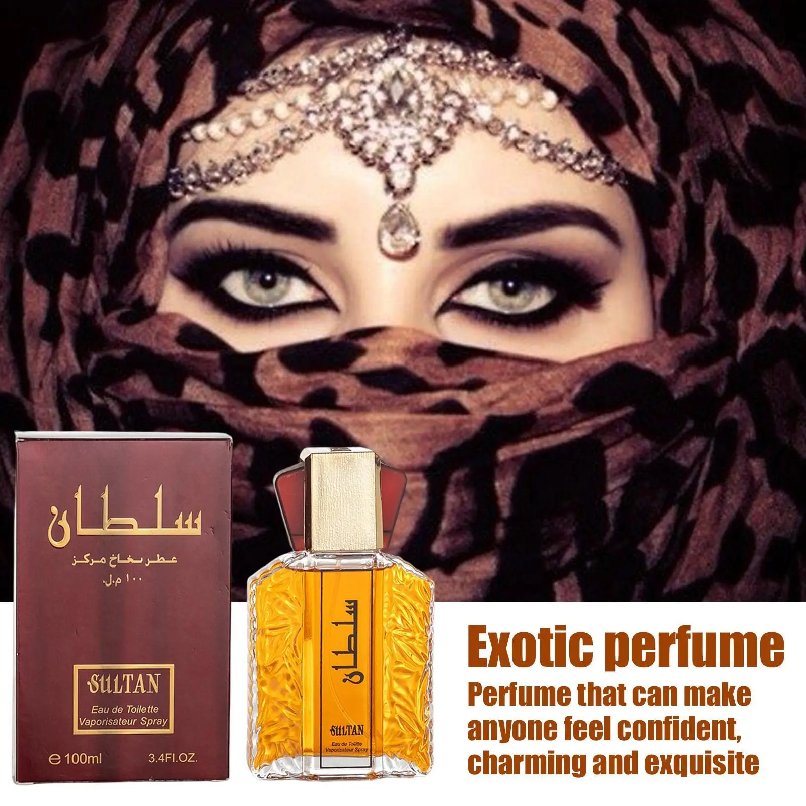 Men's Arabian Lasting Pheromone Fragrância Perfume, Unisex Planta Floral Perfumes Perfume, Arabes Original, Alta Qualidade, 100ml