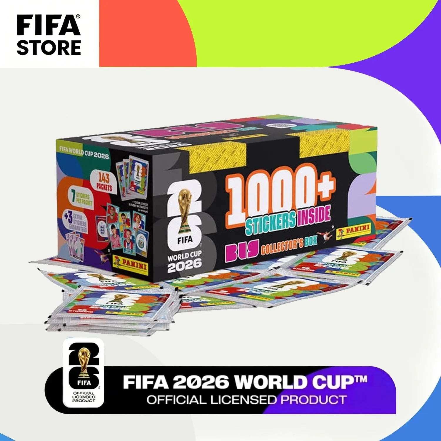 Colección de Pegatinas Oficiales de la Copa Mundial FIFA 2026 de Panini - Álbum de Pegatinas de Grandes Estrellas del Fútbol