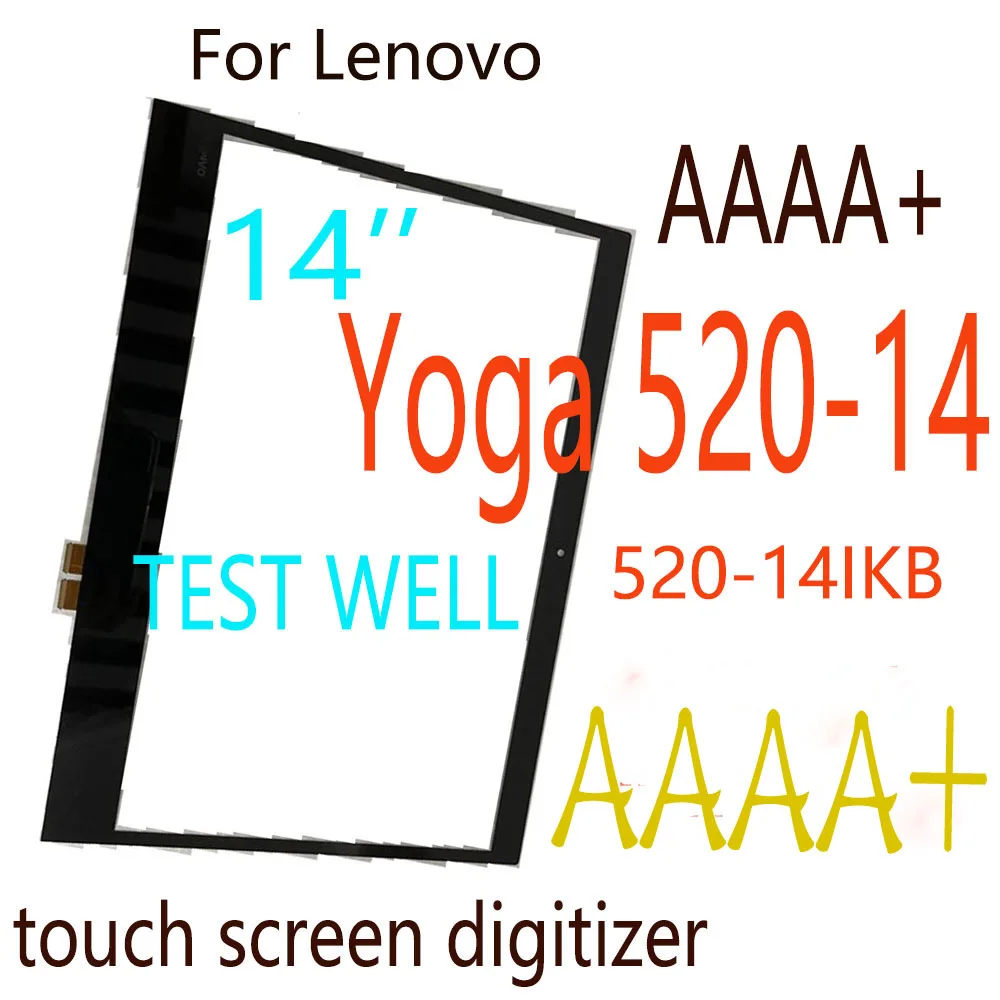 14 INCH Touch For Lenovo Yoga 520-14 80X8 81C8 520-14IKB 520 14 Touch Screen Digitizer Panel Glass without LCD