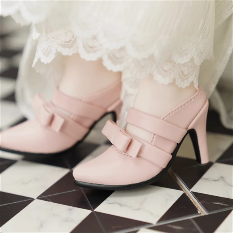 

BJD Doll Shoes For 1/3 Doll High Heels Pink Black Yellow Doll Shoes