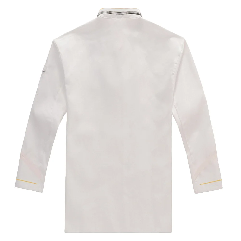 Koksjas met lange mouwen Premium ademend slijtvast cateringshirt Unisex ontwerp voor restaurant Hotelkeuken Maat XL