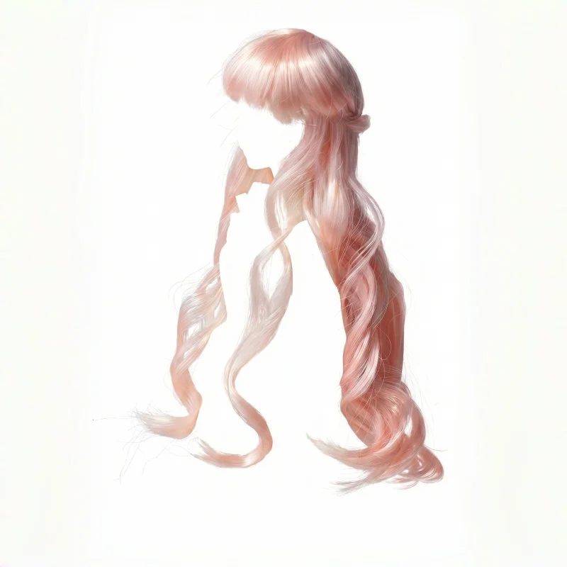 

Парик для куклы Fjusuns Doll Hair JD893, 5-6, 6-7, 7-8, 8-9, 9-10 дюймов, длинный, натуральный волнистый, с двумя прядями, синтетический мохер, для кукол BJD.