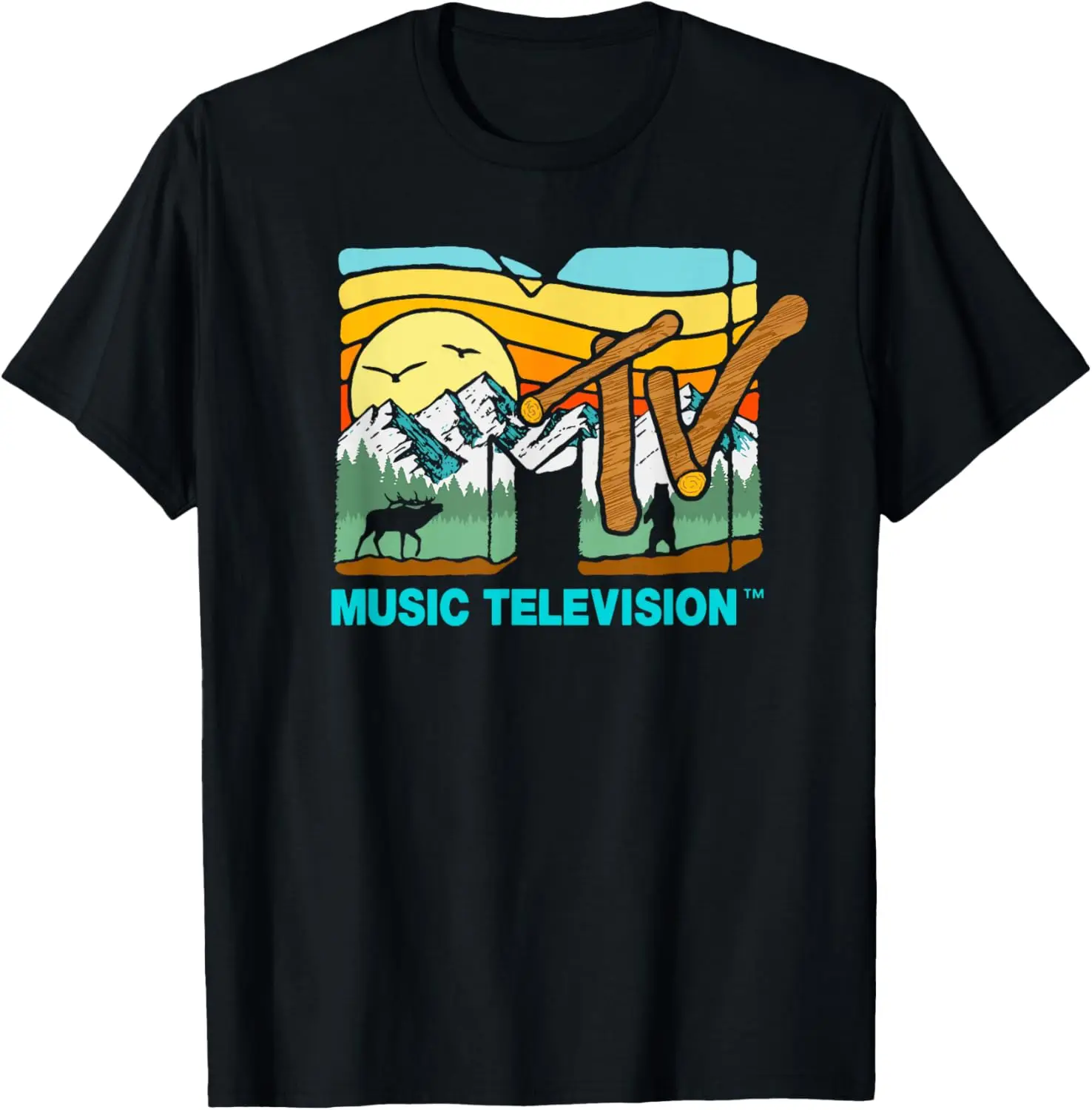 Mademark x MTV - The Great Outdoors Nature MTV Logo T-Shirt