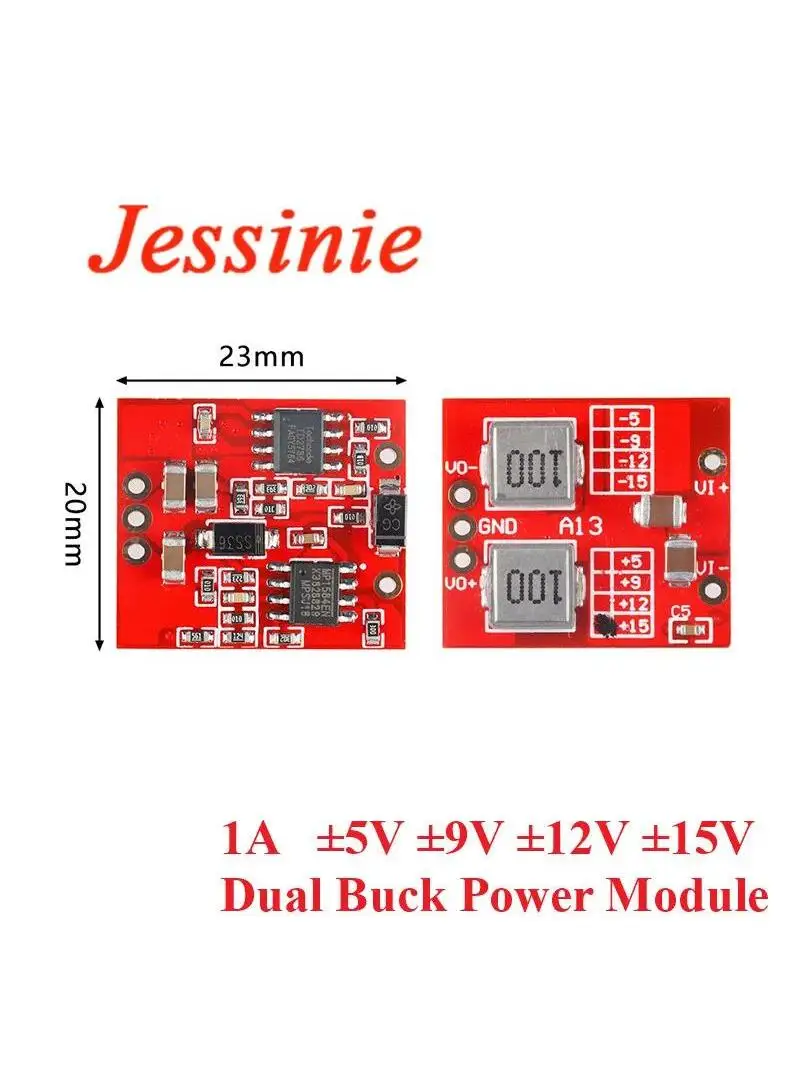 1A Podwójny moduł zasilacza DC-DC Step Down Buck Podwójne wyjście 5V 9V 12V 15V ±5V ±9V ±12V ±15V — zdjęcie 2