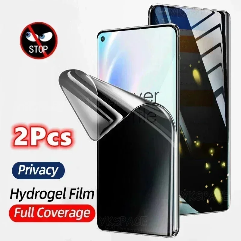 2Pcs Soft Privacy Hydrogel Film For Oneplus 12 12R 11 11R 10 10R 9 9R 8 7 7T Ace 2 Pro 3 Anti Spy Screen Protector