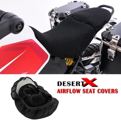 Motorcycle Seat Cover For Ducati Desert X DesertX 2022 2023 Seat Covers Seat Protect Cushion 3D Airflow Seat Covers