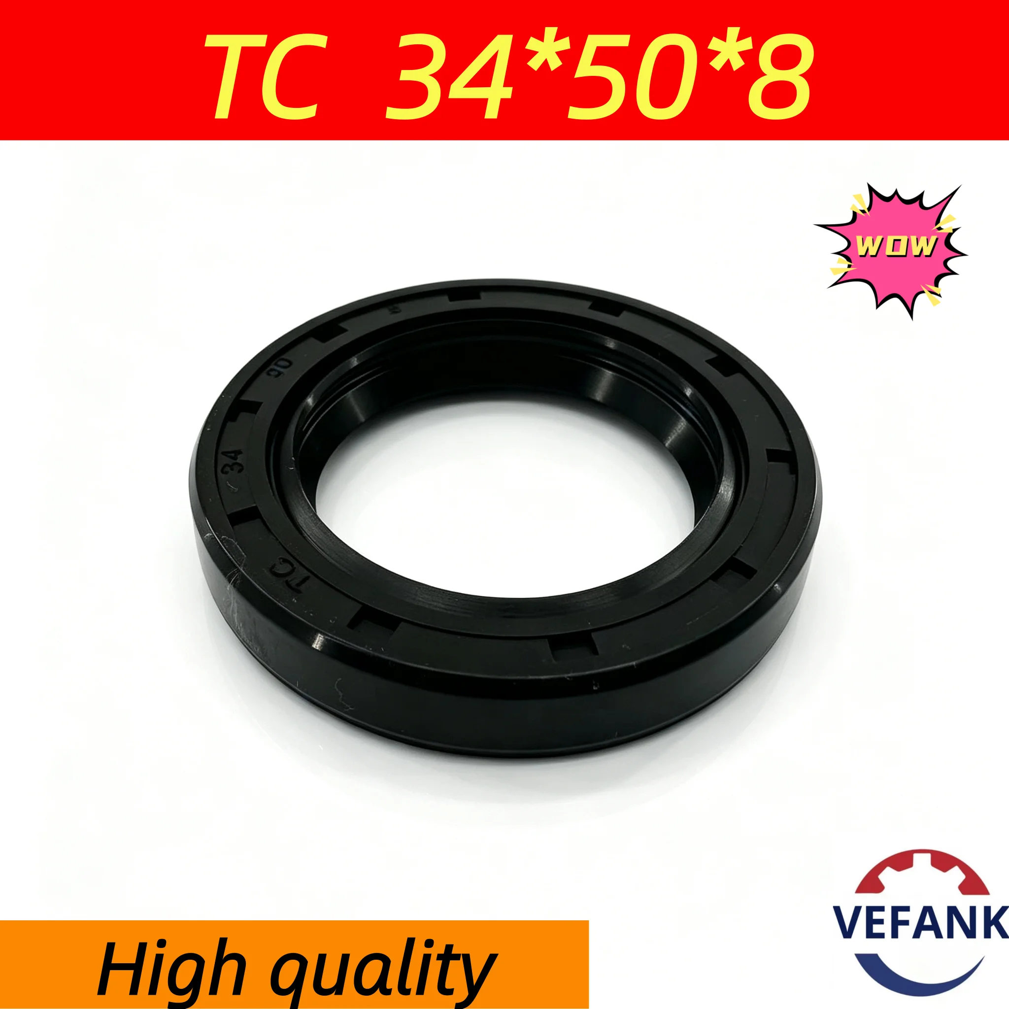TC 34*50*8 High Pressure Oil Seal Rotary Shaft Seals NBR Made in China