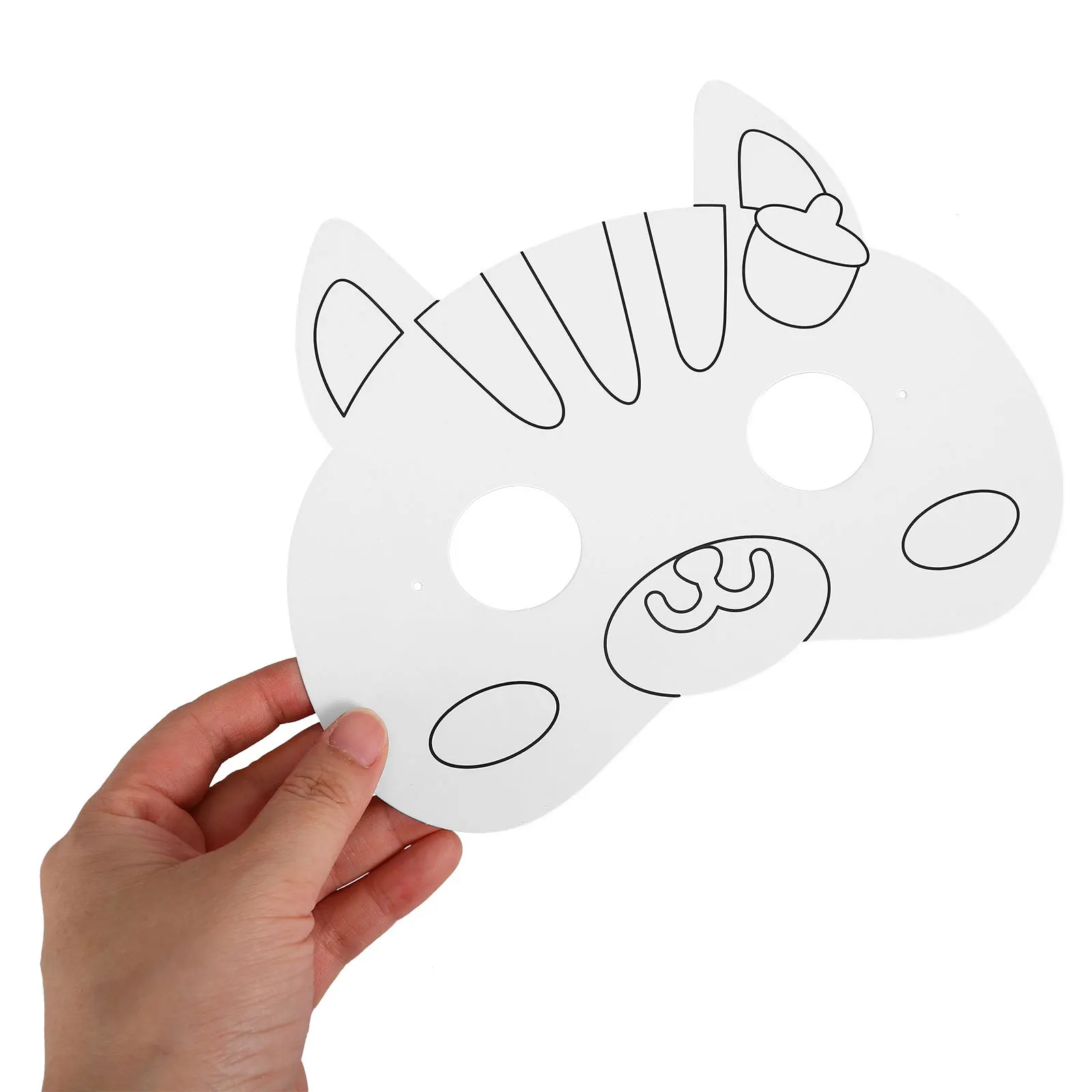 

Painting Mask Set Diy Masks White Paper Craft Demon Blank Unpainted Man Coloring