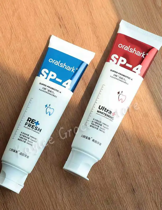 Oralshark оригинальная зубная паста SP4 для отбеливания зубов 120 г отбеливатель удаление зубных пятен пробиотическая уход за Фото №3