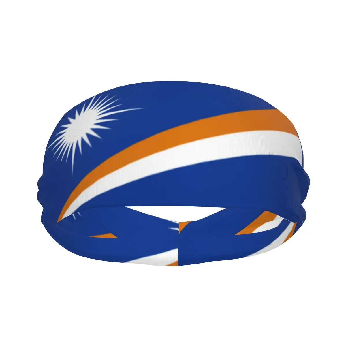 

Headband Sports Yoga Fitness Stretch Sweatband Hair Band Elasticity Headband Flag Of The Marshall Islands