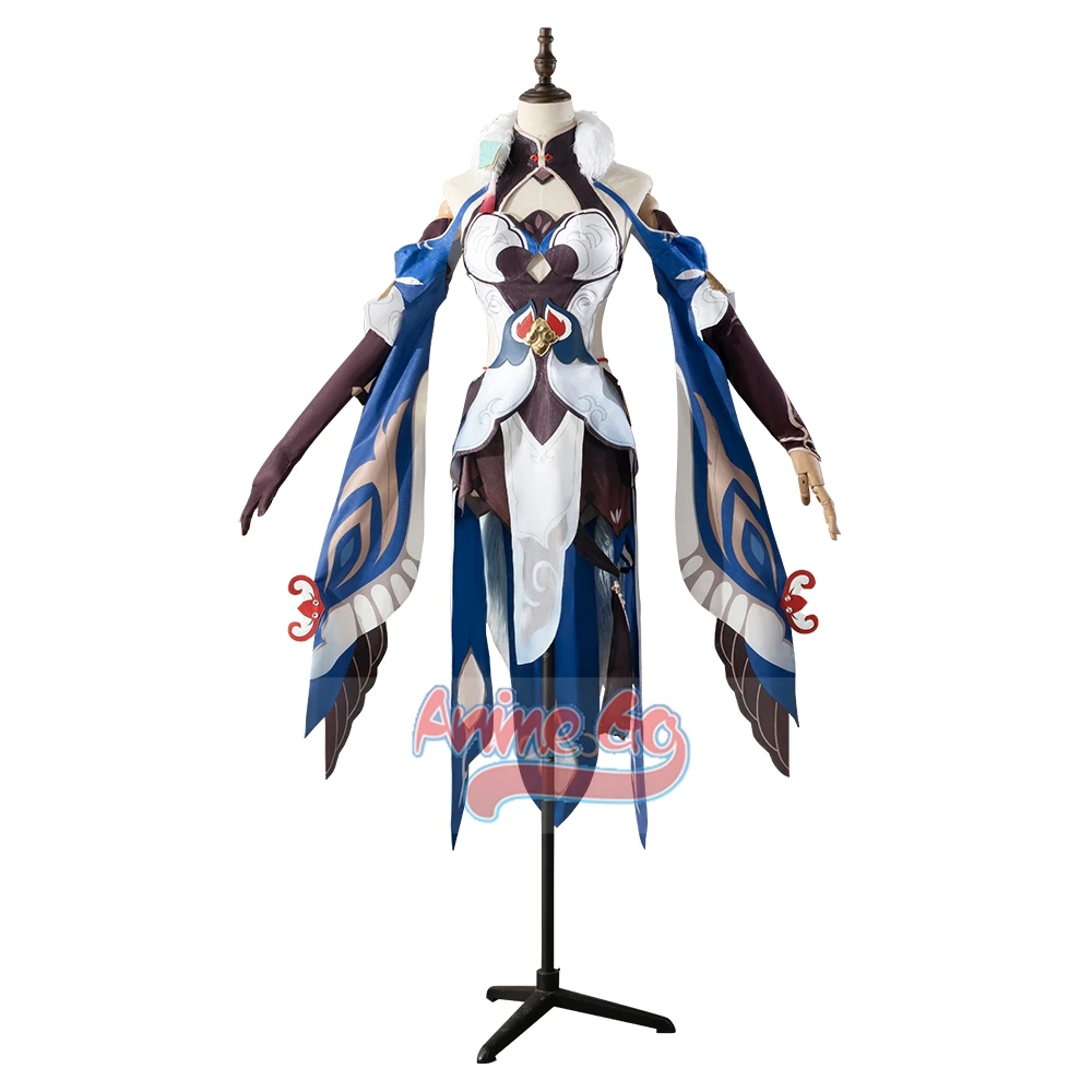 Yukong Honkai Star Rail Cosplay Costume Fox Girls Women Dress Tail Accessories Game Halloween Outfits C08154-A