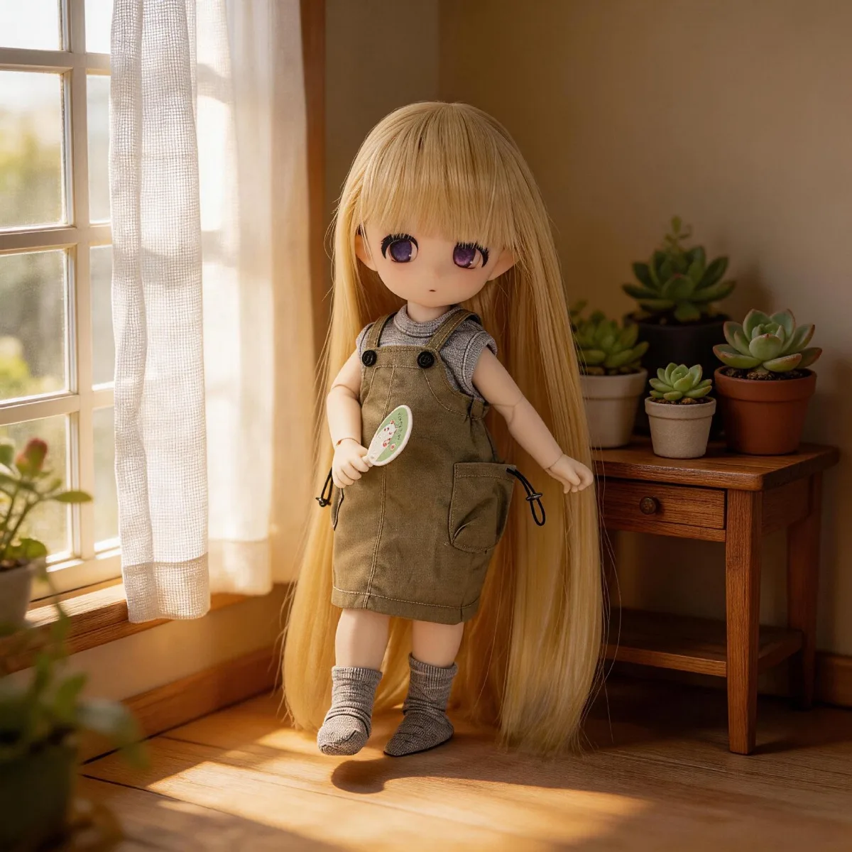 

Комплект одежды для кукол OB22 Blythe: комбинезон и платье - повседневный винтажный наряд для кукол BJD 1/6, OB24, Obitsu 22/24, аксессуары для одежды.