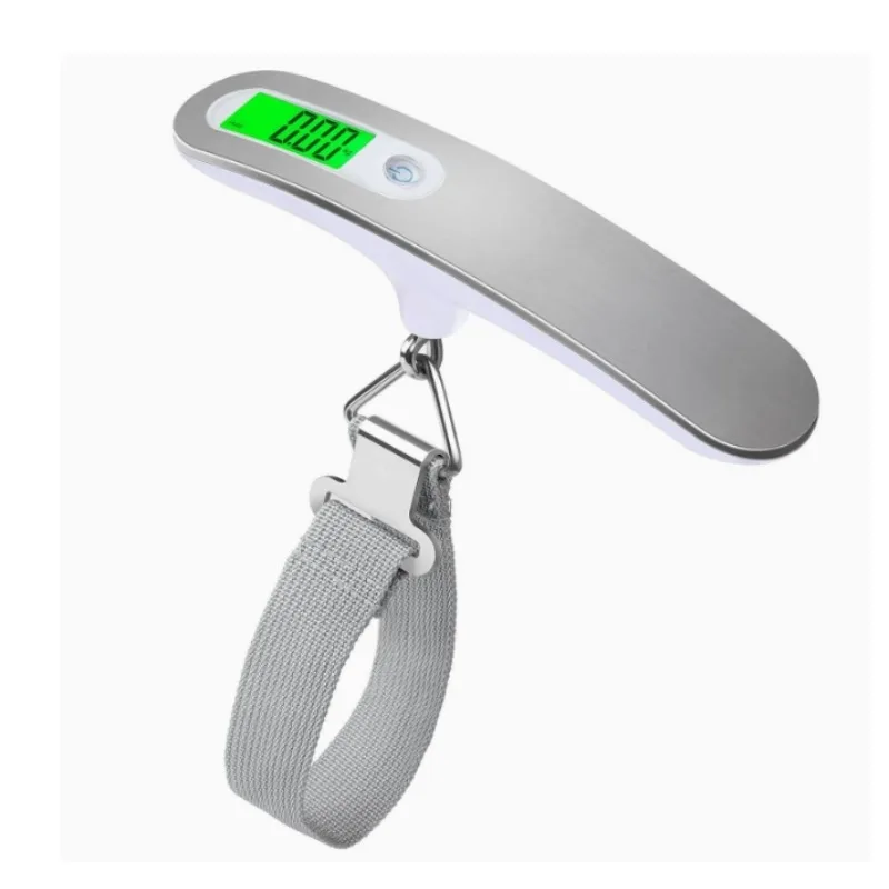 50kg/110lb Portable Scale Digital LCD Display Electronic Luggage Hanging Suitcase Travel Weighs Baggage Fishing Scale with Hook