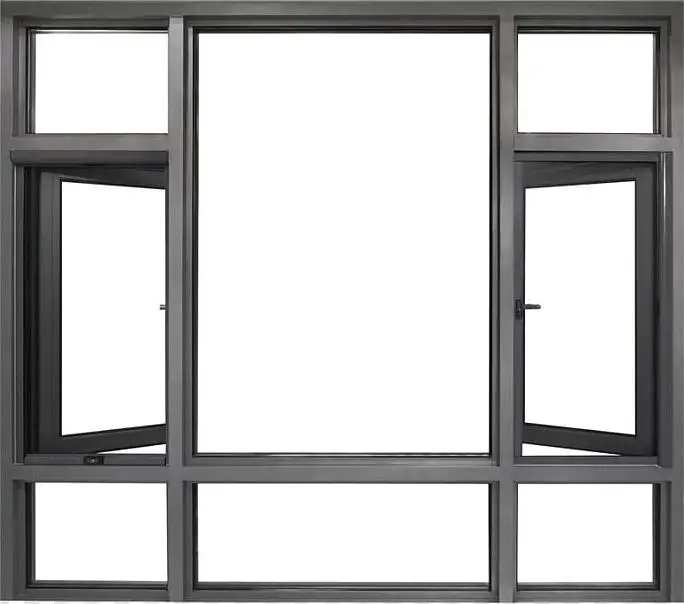 

Sixinalu Thermal Break Soundproof Waterproof Aluminium Tilt Turn Window New Simple Grill Design Metal Casement Windows