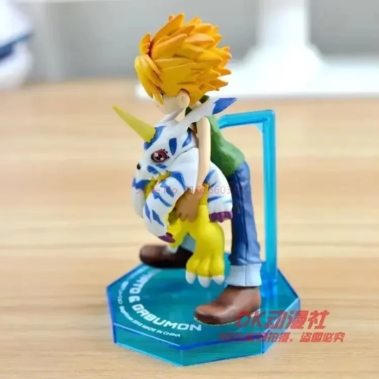 Nuevo 11cm Digimon Adventure Yagami Taichi Ishida Yamato figura Kawaii colección de estatuillas de acción juguete para regalo estatua de Pvc modelo muñeca