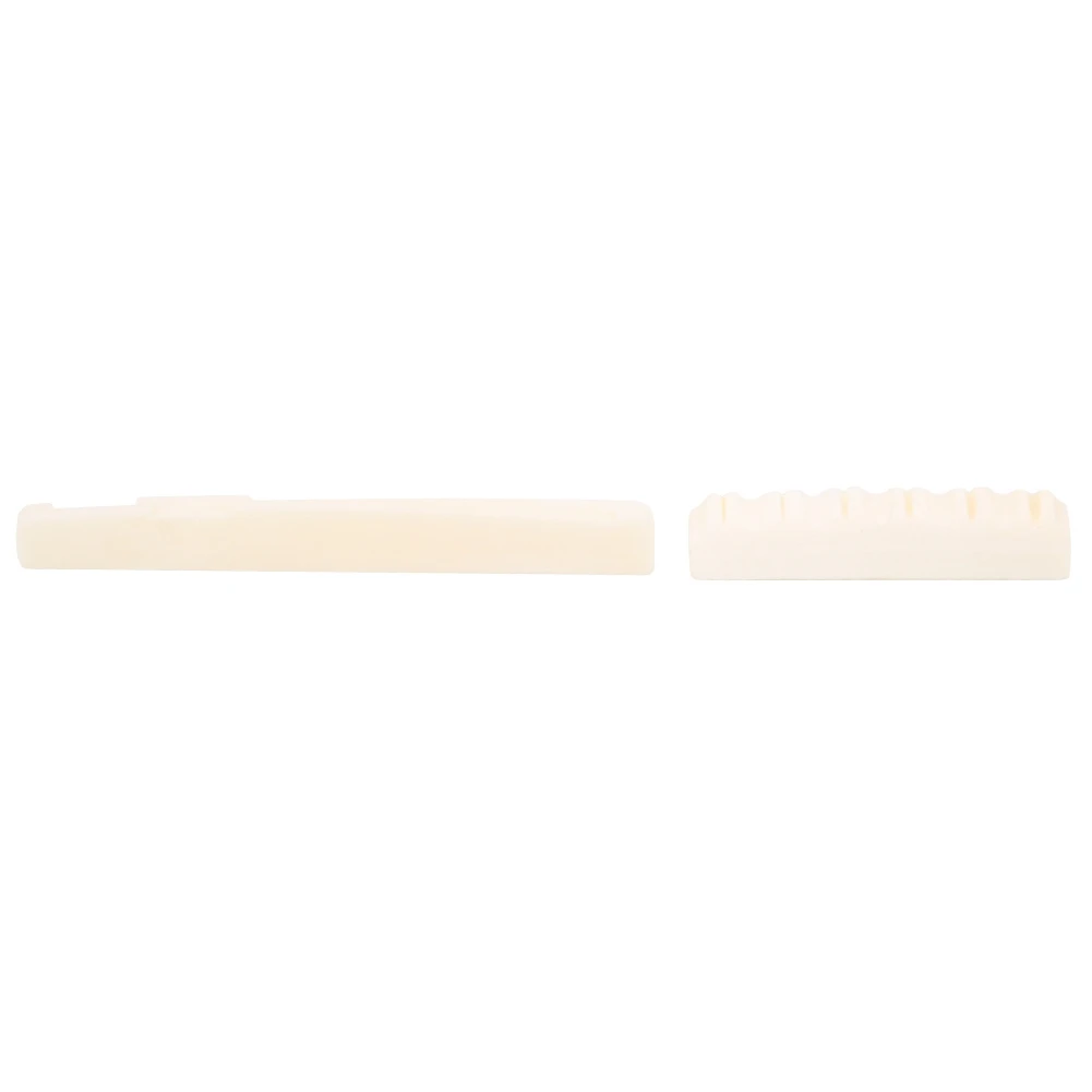 

Guitar Nut Saddle Cow Bone 6 String Acoustic Guitar Musical Instrument Accessories, 1pc Nut 1pc Saddle, Nut Size