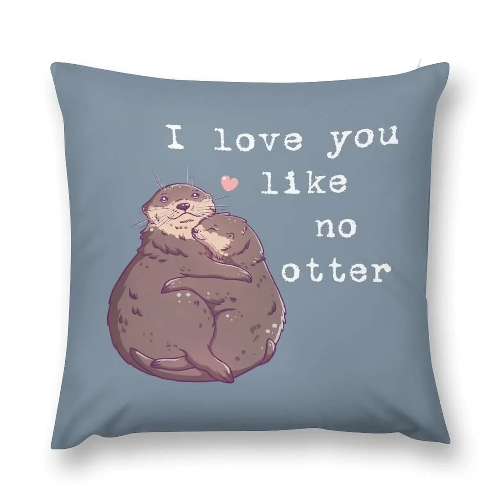 Otters in love Throw Pillow Sofa Cushion Cover Cushion Cover Luxury pillows decor home pillow