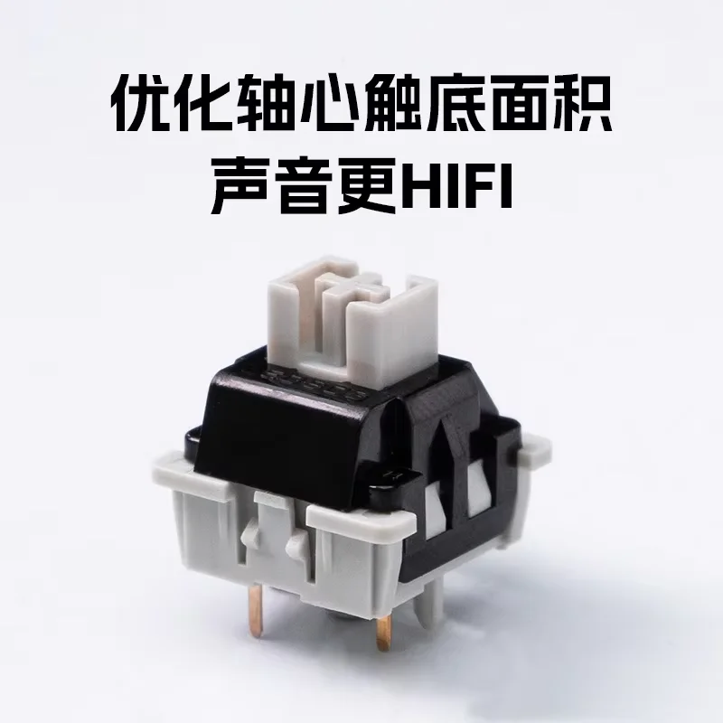 LEOBOG GrayWood V4 V3 Switch Linear POM HIFI Switches Custom Mechanical Keyboard KIT 35 Pins DIY Gaming Accessories GMK67 Hi75