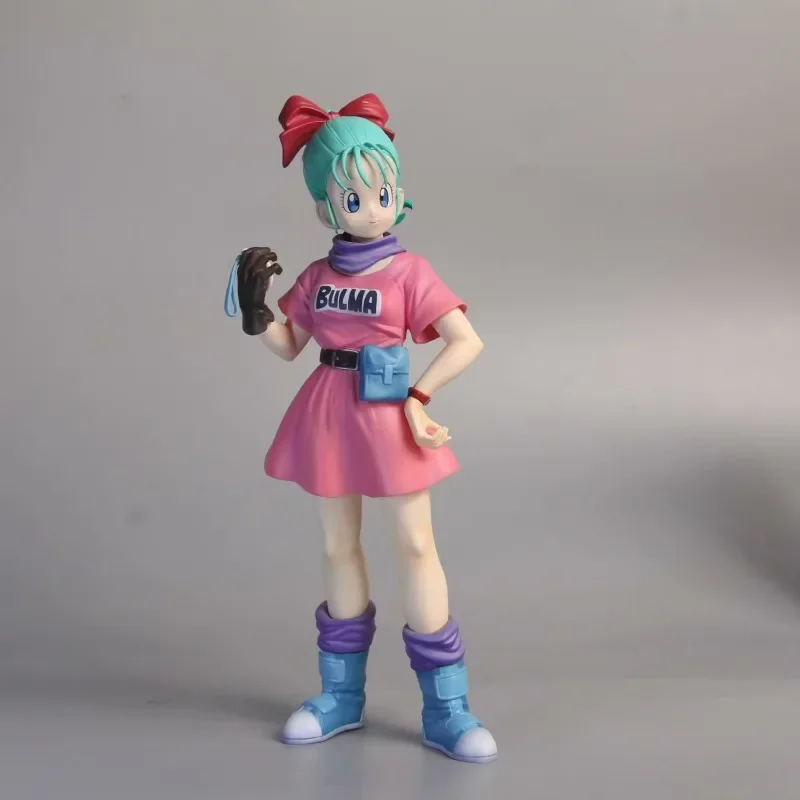 

Bandai Dragon Ball Anime Figure Childhood Bulma Pretty Girl Action Figures Statue Model Doll toy Collectible Rooms Decoration