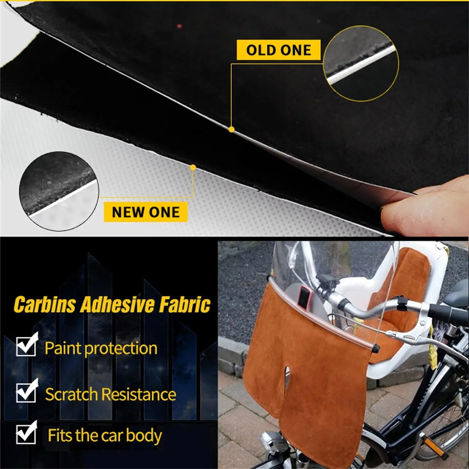 20x30cm 50x150cm Suede Fabric Self-adhesive Adhesive Cloth for Car Interior Modification Door Panel Workbench DIY Supply