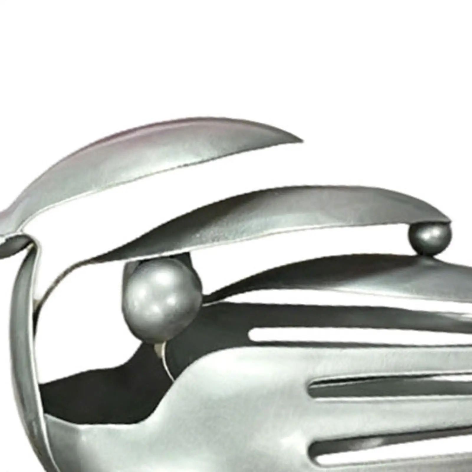 Mockingbird Metal Art Sculpture Handmade Stainless Steel Spoon Fork Mockingbird Desk Dining Table Office Desktop Small Ornament